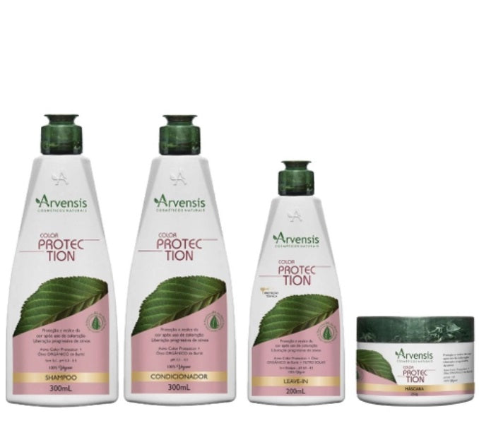 Arvensis Hair Care Kits Color Protection Hair Maintenance Vegan Nutrition Treatment Kit 4 Itens - Arvensis