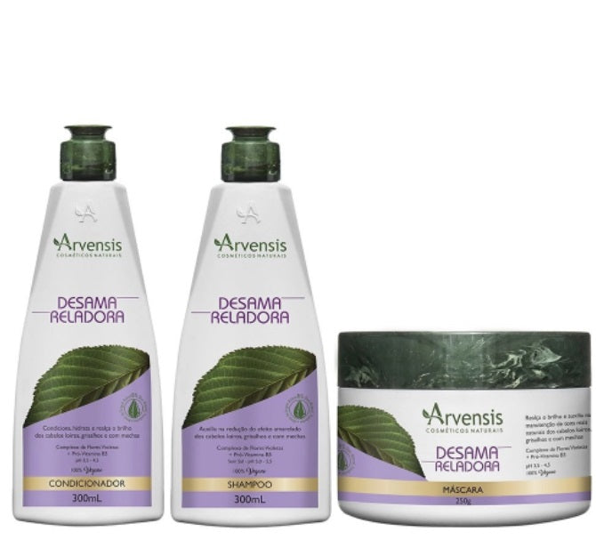 Arvensis Hair Care Kits Desamarelador De-yellowing Blond Hair Treatment Vegan Kit 3 Itens - Arvensis
