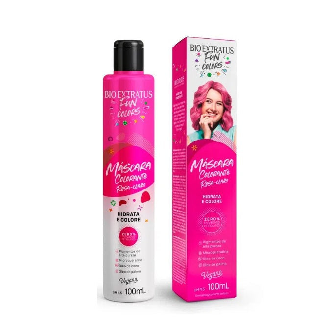 Bio Extratus Hair Care Fun Colors Pink Maintenance Hair Vegan Treatment Mask 100ml - Bio Extratus