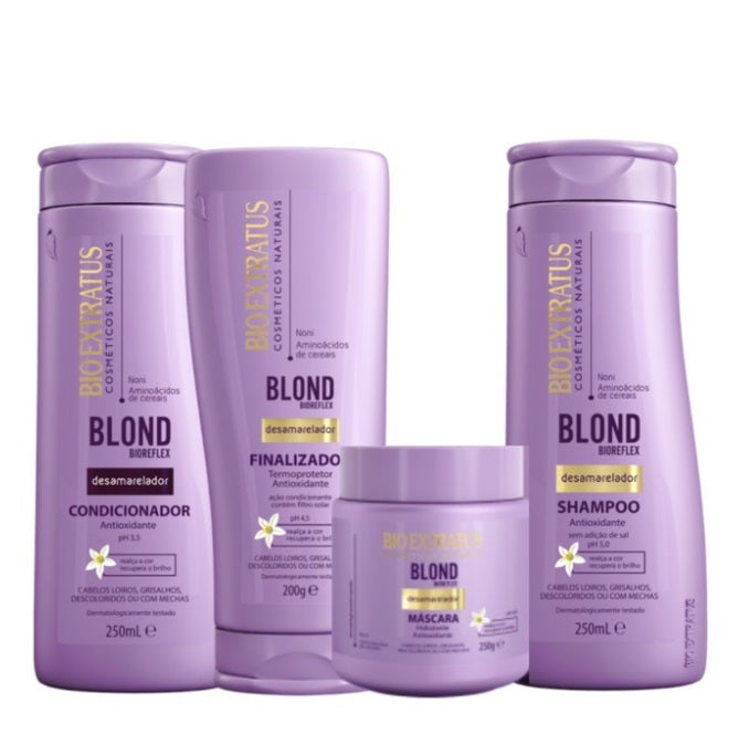 Bio Extratus Hair Care Kits Blond Hair Color Maintenance De-Yellowing Treatment Kit 4 Itens - Bio Extratus