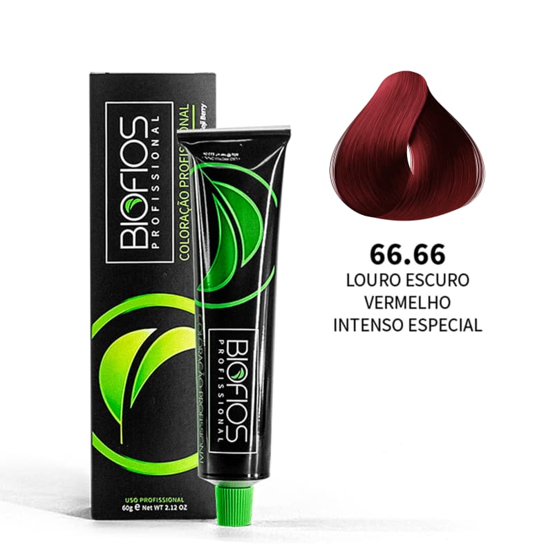 Biofios Profissional Hair Color Biofios Profissional 66.66 Dark Blonde Red Intense Special Standing 60g