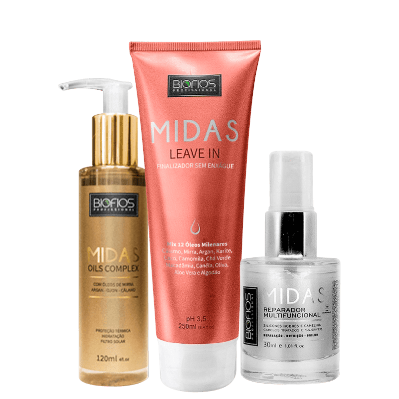 Biofios Profissional Hair Styling Products Biofios Profissional Kit Love Midas (3 Products)