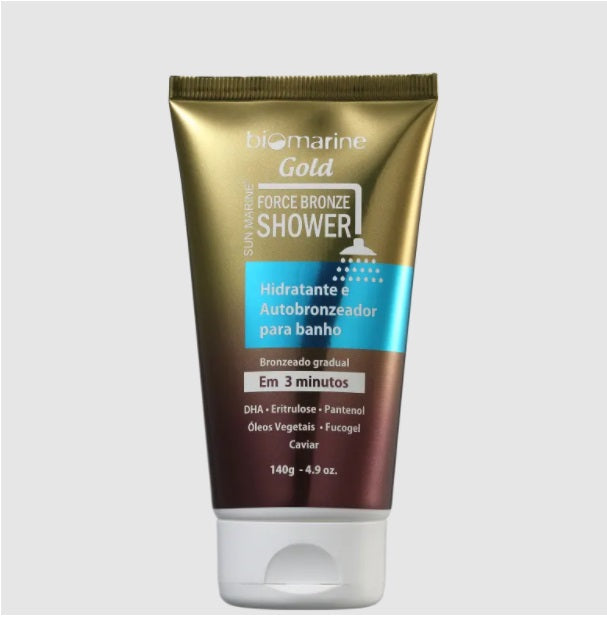 Skin Care Body Beauty Biomarine Self Tanning Suntan Lotion Shower Bronze 140g