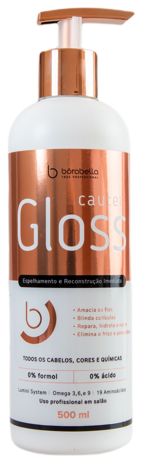 Borabella Brazilian Keratin Treatment Hair Mirroring Immediate Reconstruction Cauter Gloss Shielding 500ml - Borabella