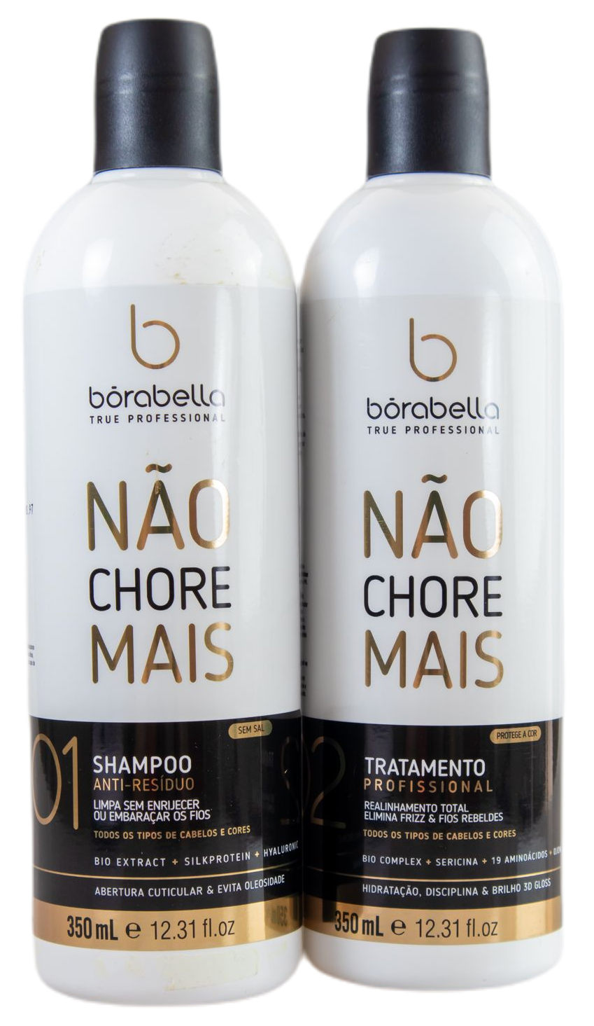 Borabella Brazilian Keratin Treatment Nao Chore Mais No More Crying Progressive Hair Treatment 2x350ml - Borabella