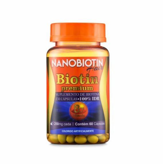 Cavalo de Ouro - Nanovin Brazilian Keratin Treatment Nanobiotin Premium Biotin B7 Vitamin Supplement 60x250mg Caps. - Nanovin A