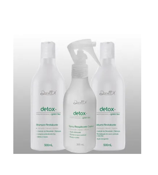 Dwell'x Hair Care Kits Detox Hair Healthy Oiliness Control Revitalizing Treatment Kit 3 Itens - Dwell'x