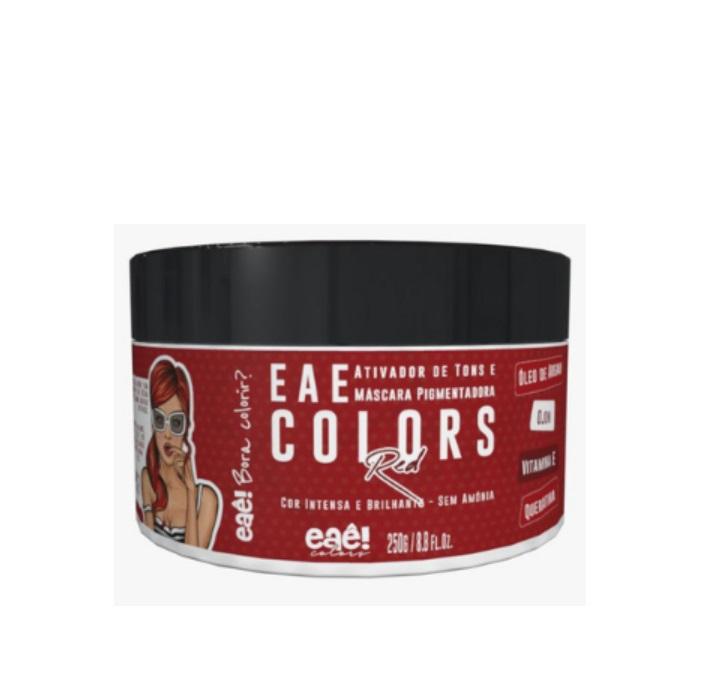 Eaê Cosmetics Hair Mask Colors Intensifier Red Tone Activator Tinting Brightness Mask 250g - Eaê Cosmetics