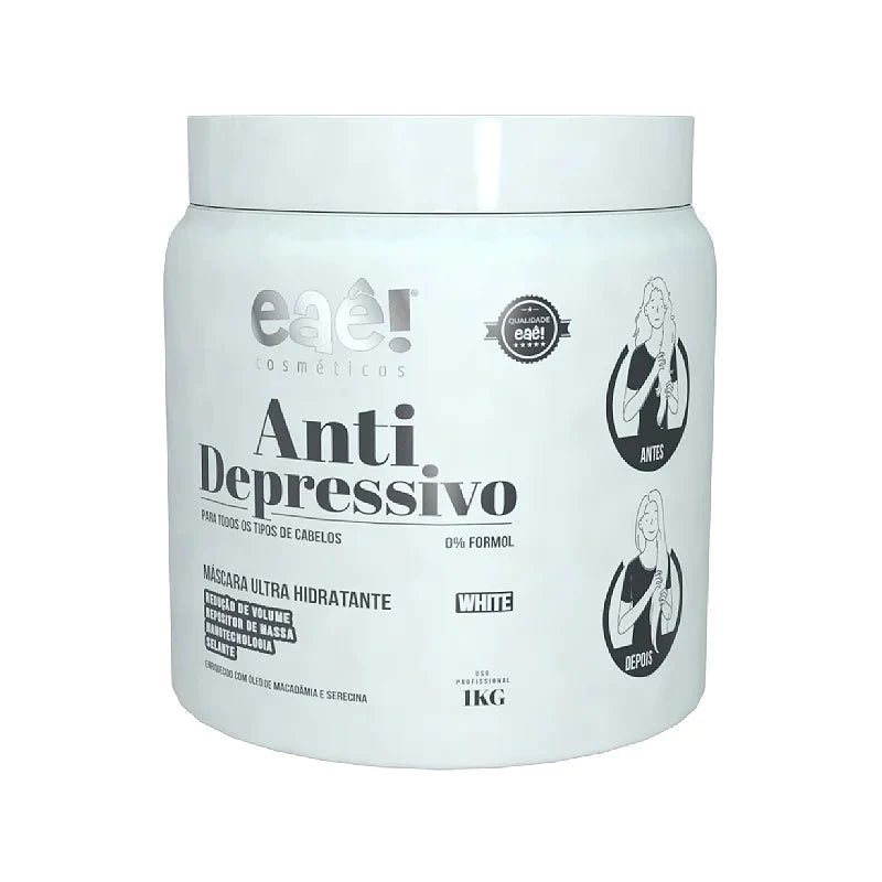Eaê Cosmetics Hair Treatment Eaê Cosmetics Anti Depressivo White Mask 1Kg / 35,27 fl oz