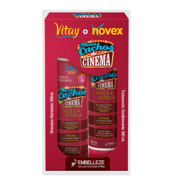 Embelleze Hair Care Kits My Curls Vitay Novex Meus Cachos de Cinema Curly Hair Kit 2x300ml - Embelezze
