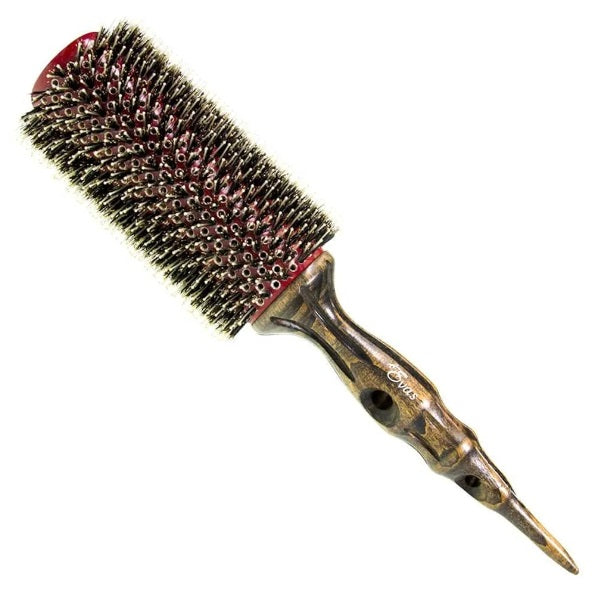 Evas Hairbrush Professional Wooden Combing Natural Boar / Nylon Bristles Hair Brush W 0315 S - Evas