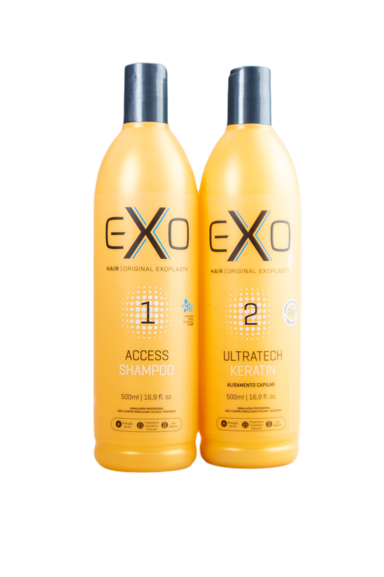 Exo Hair Brazilian Keratin Treatment Ultratech Keratin Brazilian Exoplasty 2x500ml - Exo Hair Professional