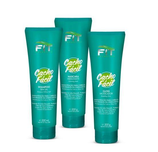 Fit Cosmetics Home Care Easy Curls Cacho Fácil Home Care Maintenance Treatment 3x300 - Fit Cosmetics