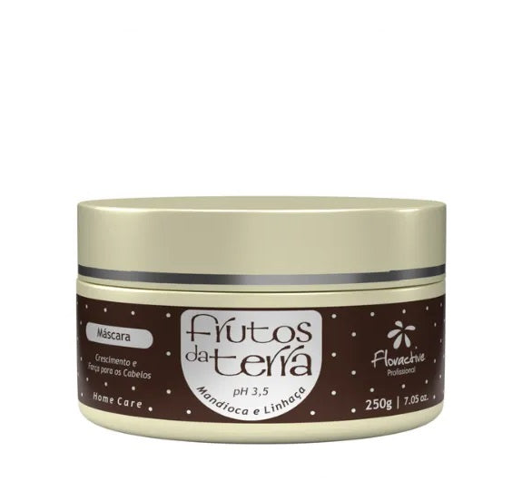Floractive Hair Care Frutos da Terra Mandioca Linhaça Cassava Flaxseed Hair Treatment Mask 250g - Floractive
