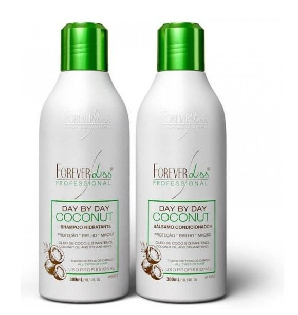 Forever Liss Home Care Day By Day Coconut Oil D´Pantenol Maintenance Home Care 2x300ml - Forever Liss