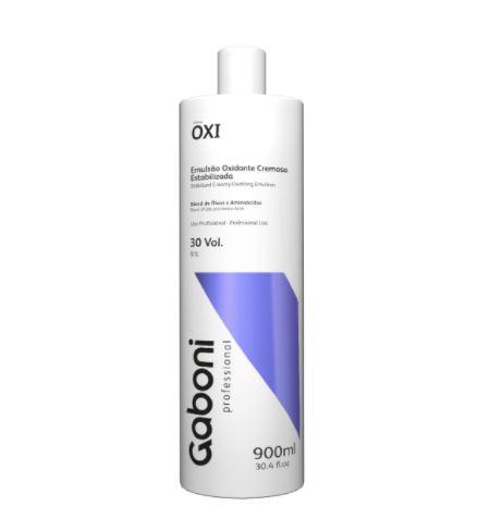 Gaboni Brazilian Keratin Treatment Creamy Oxidizer Deep Oxi 30 Vol. Oil Hydra Retent Discoloration 900ml - Gaboni