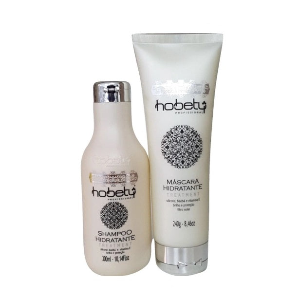 Hobety Hair Care Kits Hidratação Hair Moisturizing Shine Protection Antioxidant Treatment Kit 2 Itens - Hobety