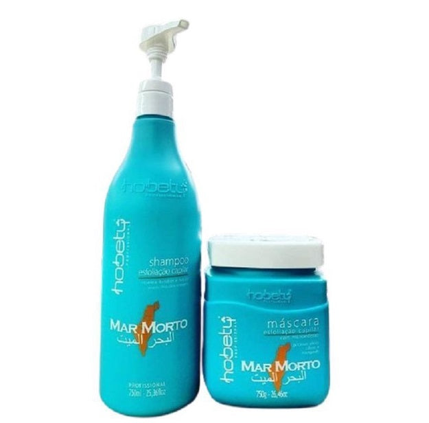 Hobety Hair Care Kits Mar Morto Dead Sea Hair Restorer Protection Shine Treatment Kit 2x750 - Hobety