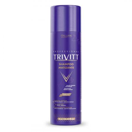 Itallian Hair Tech Itallian Trivitt Color Blonde Shampoo Matizador 1 Liter - Itallian Hair Tech