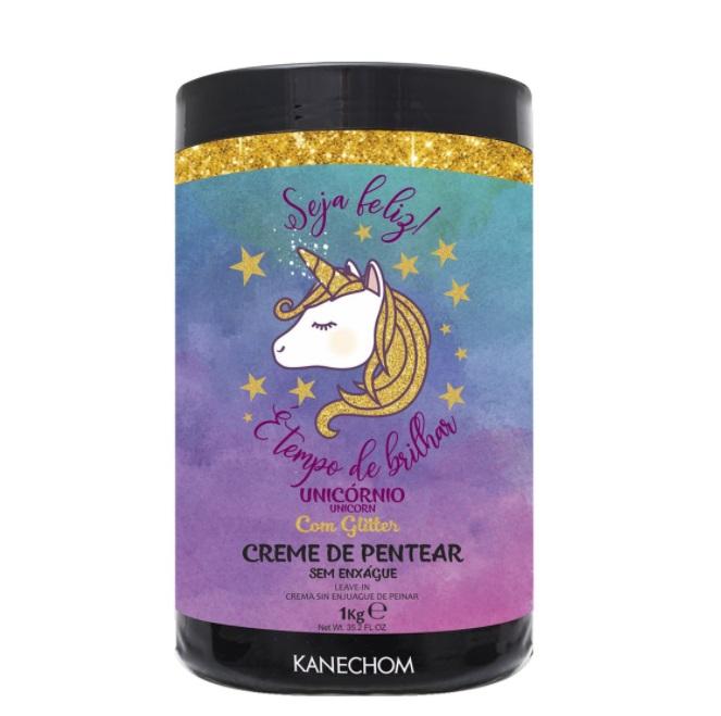 Kanechom Home Care Unicorn Glitter Combing Cream Leave-In Hair Definition Finisher 1Kg - Kanechom