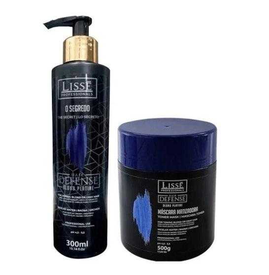 Lissé Hair Care Kits Blond Defense Platinum Hair Color Maintenance Treatment Kit 2 Itens - Lissé