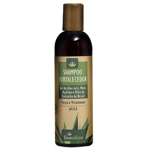 Livealoe Brazilian Keratin Treatment Strengthening Shampoo Aloe Vera Noni Saffron Chestnut Oil 240ml - Livealoe
