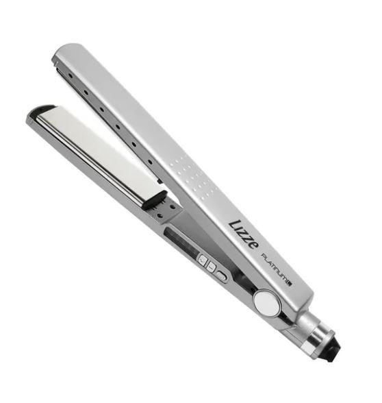 Lizze Acessories Professional Straightening Platinum Hair Board Silver Flat Iron 220V 450F - Lizze