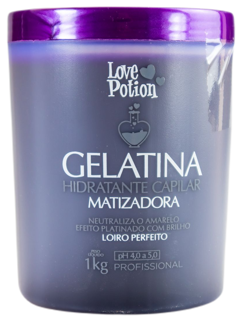 Love Potion Hair Mask Professional Hair Moisturizer Jelly Blond Toning Gelatine Mask 1Kg - Love Potion