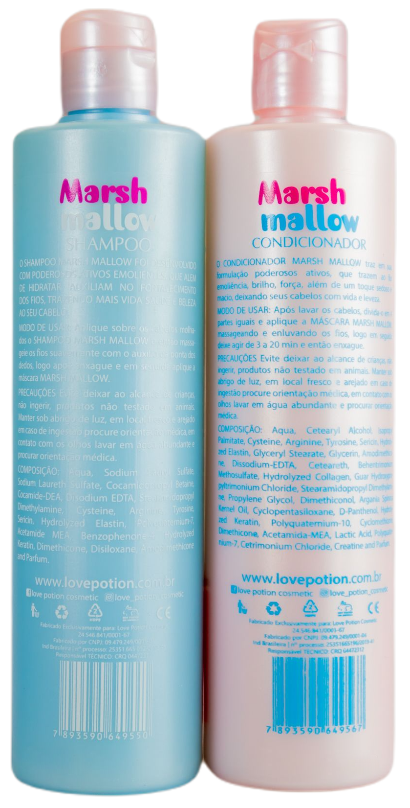 Love Potion Home Care Home Care Maintenance Marshmallow Shampoo and Conditioner 2x500ml - Love Potion