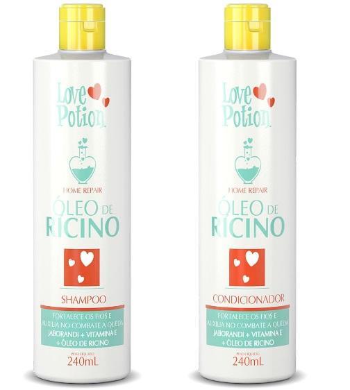 Love Potion Home Care Ricino Castor Oil Home Care Shampoo and Conditioner Kit 2x240ml - Love Potion