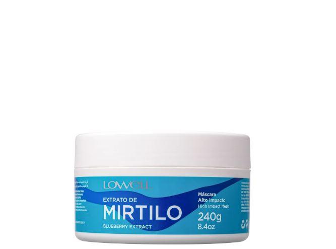 Lowell Hair Mask Professional Mirtilo Blueberry Extract High Impact Treatment Mask 240g - Lowell