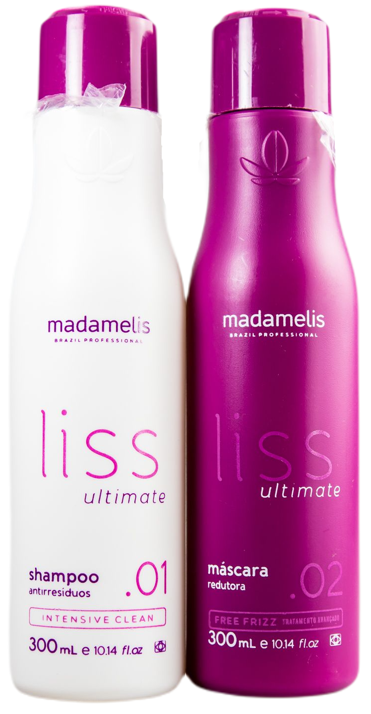 MadameLis Brazilian Keratin Treatment Ultimate Liss Progressive Brush Free Frizz Hair Treatment 2x300ml - Madamelis