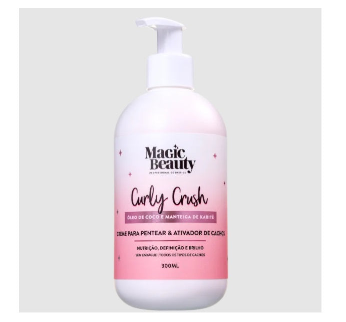 Magic Beauty Hair Care Curly Crush Styling Curls Activator Combing Definition Cream 300ml - Magic Beauty