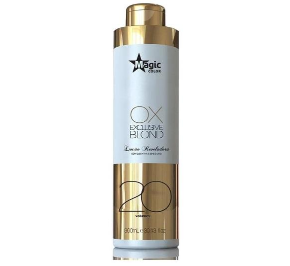 Magic Color Brazilian Keratin Treatment Exclusive Blond Revealing Emulsion Lotion OX 20 Volumes 900ml - Magic Color