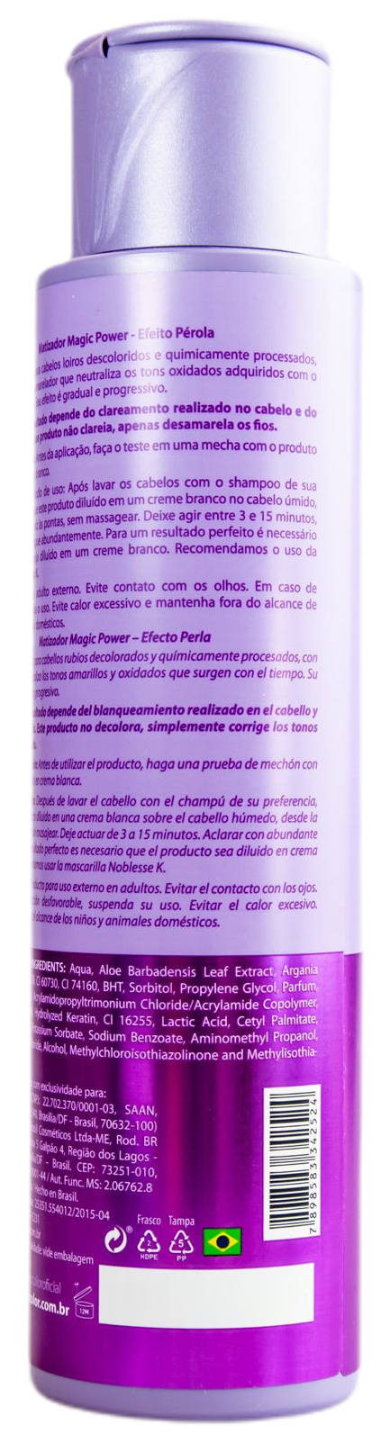 Magic Color Brazilian Keratin Treatment Magic Power Pearl Effect Treatment 3D Tinting Gloss Mask 500ml - Magic Color