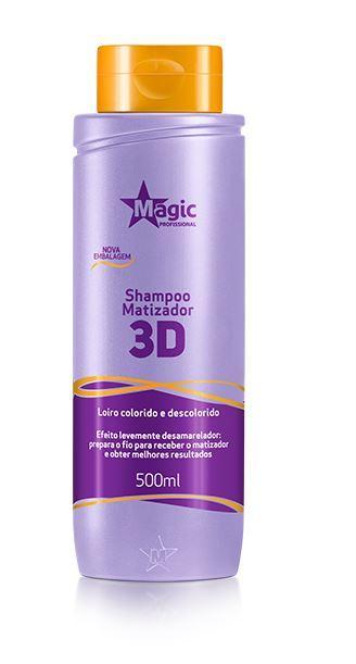 Magic Color Brazilian Keratin Treatment Tinting Shampoo Anti Yellow 3D Blond Daily Hair Treatment 500ml - Magic Color