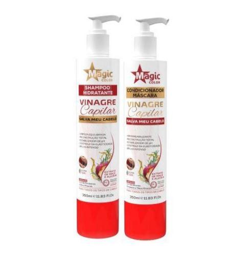 Magic Color Brazilian Keratin Treatment Web Effect Capillary Apple Vinegar Shampoo and Conditioner 2x350ml - Magic Liss