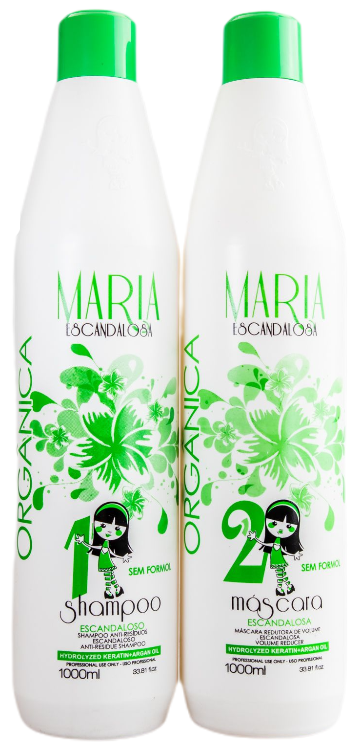 Maria Escandalosa Brazilian Keratin Treatment Formaldehyde Free Progressive Reduction Brush Kit 2x1l - Maria Escandalosa