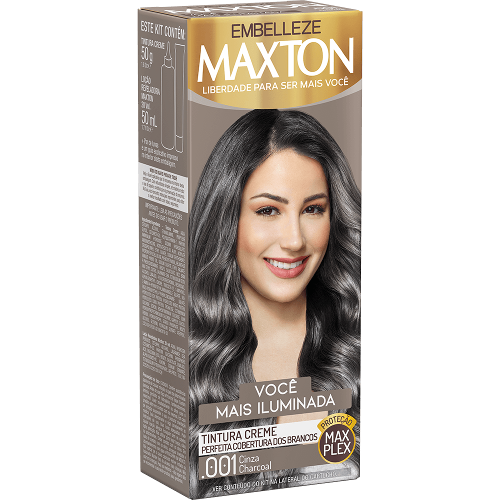 Maxton Hair Dye Maxton Hair Dye You More Illuminated Gray Charcoal Kit