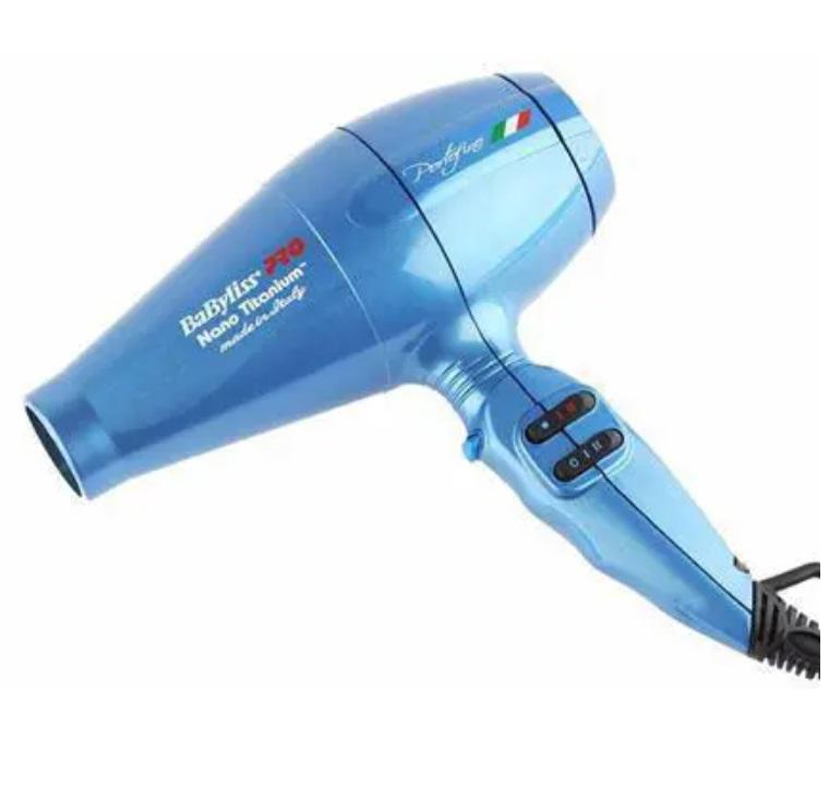 MiraCurl Hair Dryer Babyliss Pro Nano Titanium Portofino 6600 Blue Dryer 2000W 110V 127V - MiraCurl