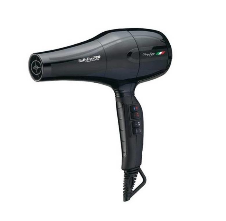 MiraCurl Hair Dryer Professional Babyliss Venetian Black Hairstyling Dryer 220V 2000W - MiraCurl