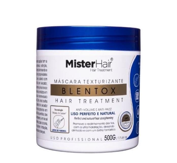 Mister Hair Brazilian Keratin Treatment Blentox Texturizing Anti Volume Anti Frizz Straightening Mask 500g - Mister Hair