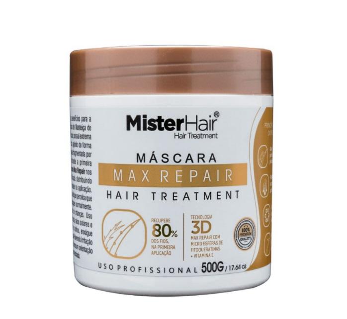Mister Hair Hair Mask Max Repair 3D Recovery Restore Microspheres Treatment Mask 500g - Mister Hair