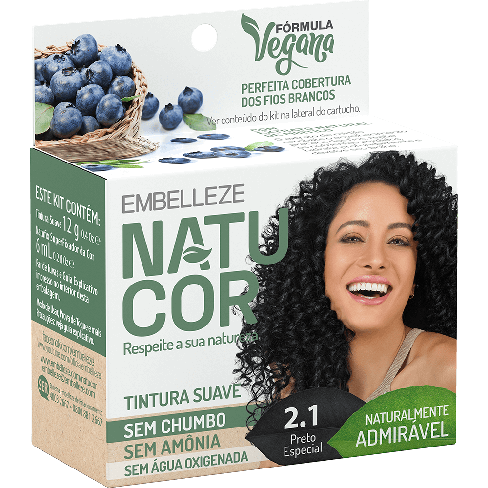 Natucor Hair Dye Natucor Hair Dye Naturally Admirable Special Black Blueberry Kit