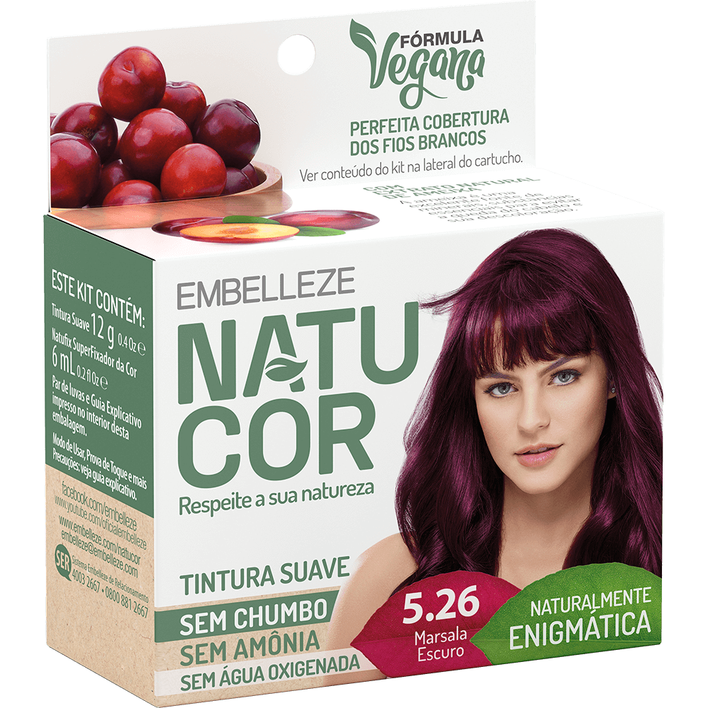 Natucor Hair Dye Natucor Hair Dye Naturally Enigmatic Marsala Dark Kit