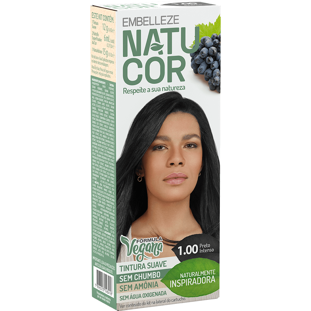 Natucor Hair Dye Natucor Hair Dye Naturally Inspiring Black Black Black Grape Complete