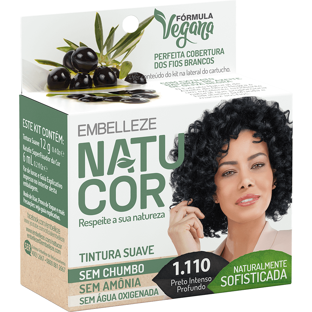Natucor Hair Dye Natucor Hair Dye Naturally Sophisticated Deep Intense Black Olive Oil 12g