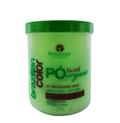 Natureza Cosmetics Brazilian Keratin Treatment Brazilian Color Dust Free Green Organic Hair Bleaching Powder 500g - Natureza