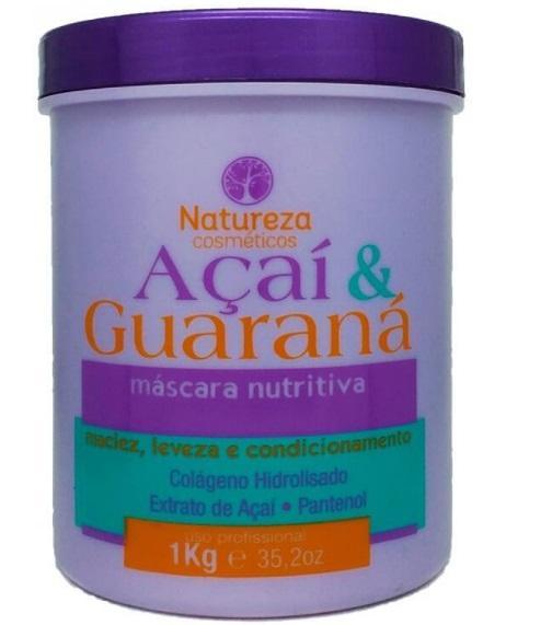 Natureza Cosmetics Hair Mask Acai and Guarana Softness Lightness Conditioning Nourishing Mask 1Kg - Natureza