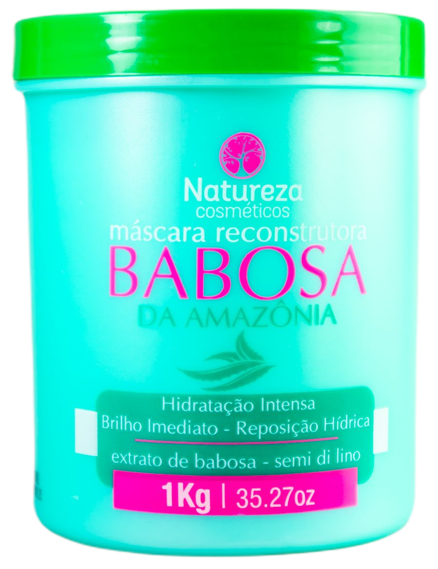 Natureza Cosmetics Hair Mask Aloe Vera Brazilian Amazonia Babosa Keratin Reconstruction Mask 1kg - Natureza